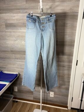 Mossimo Supply Co. Light Wash Wide-Leg Jeans 1614